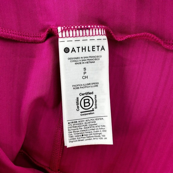 Athleta Rise Above Rib Crop Tank Top Womens SMALL Pink‎ Stretch - Picture 10 of 14